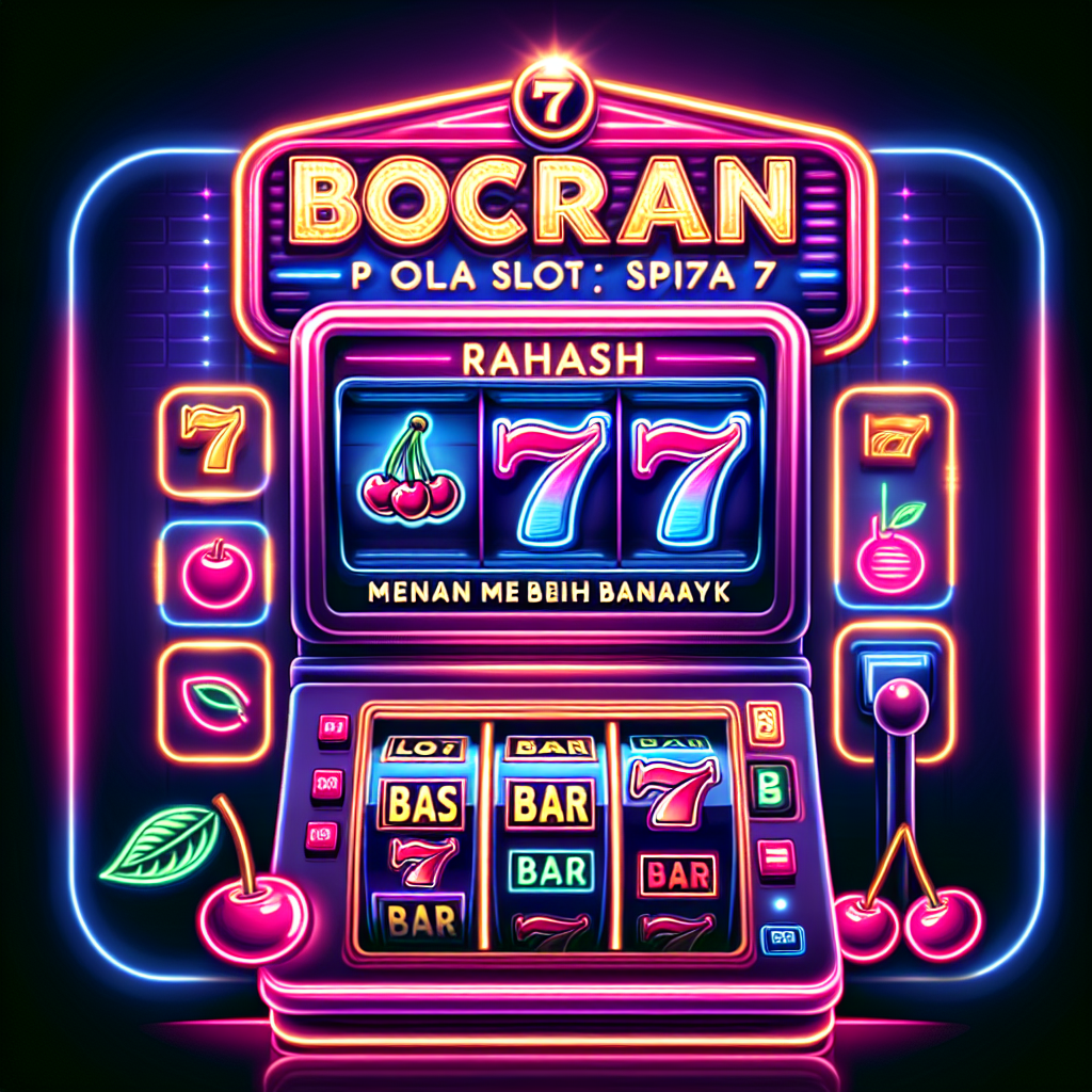 Bocoran Pola Slot API77: Rahasia Menang Lebih Banyak